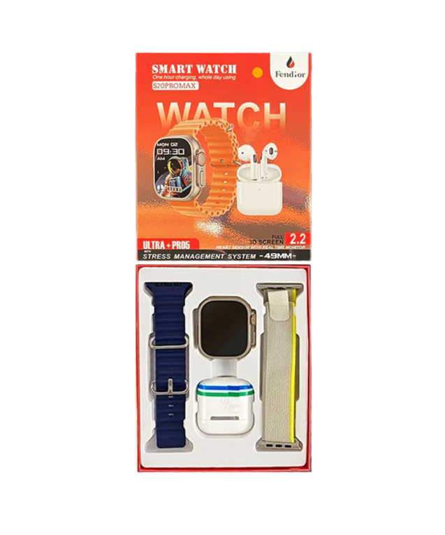 Smartwatch S20 Pro Max + 2 Straps + AirPods 2.2